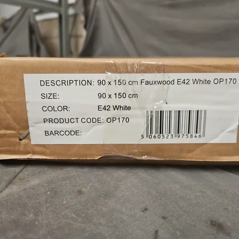 FAUXWOOD WALL PANEL – WHITE, 90 X 150 CM (OP170, E42) BLINDS