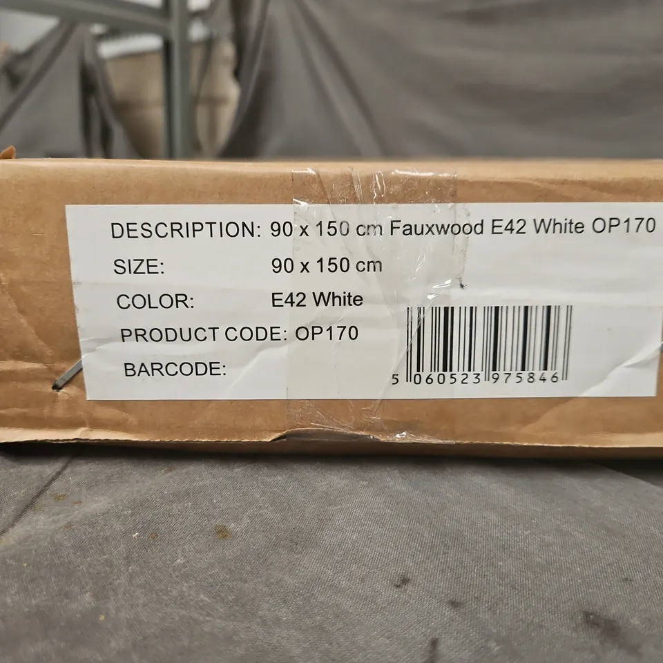 FAUXWOOD WALL PANEL – WHITE, 90 X 150 CM (OP170, E42) BLINDS 