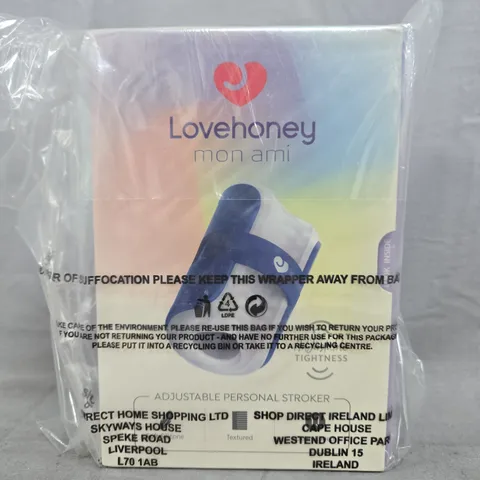 BOXED LOVEHONEY MON AMI ADJUSTABLE PERSONAL STROKER