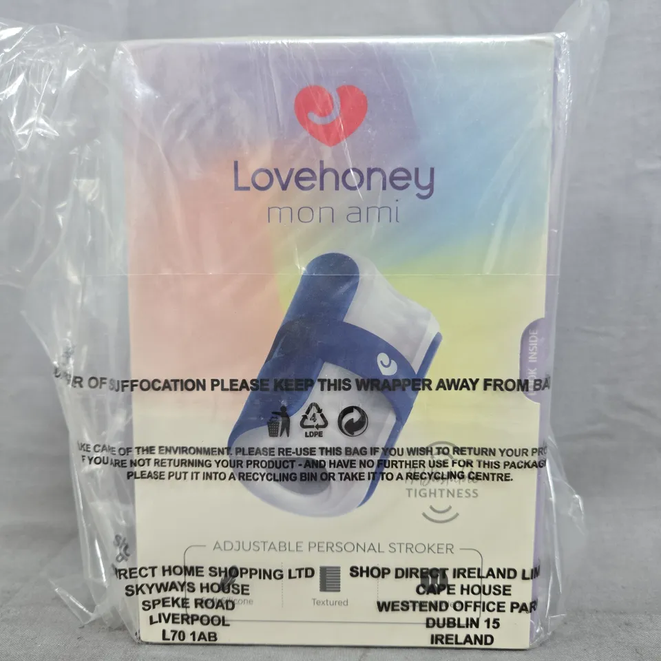 BOXED LOVEHONEY MON AMI ADJUSTABLE PERSONAL STROKER