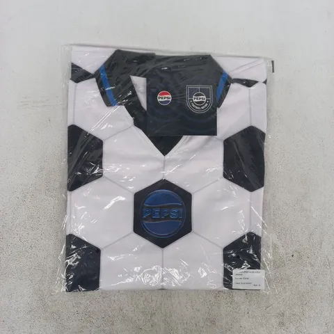 BAGGED PEPSI COLD SHORT SLEEVE JERSEY IN BLACK/WHITE SIZE MEDIUM
