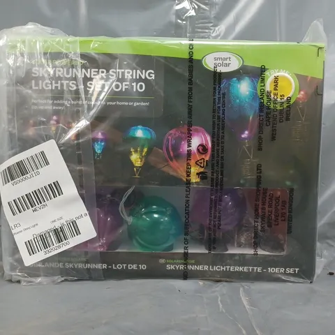 BOXED SMART SOLAR SKYRUNNER STRING LIGHTS