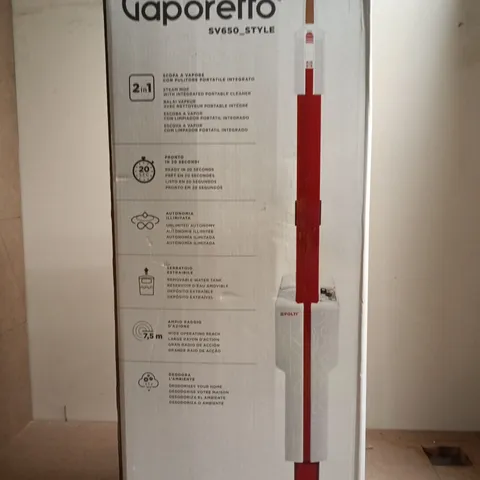 POLTI VAPORETTO SV650 STYLE 2-IN-1 STEAM CLEANER – BOXED