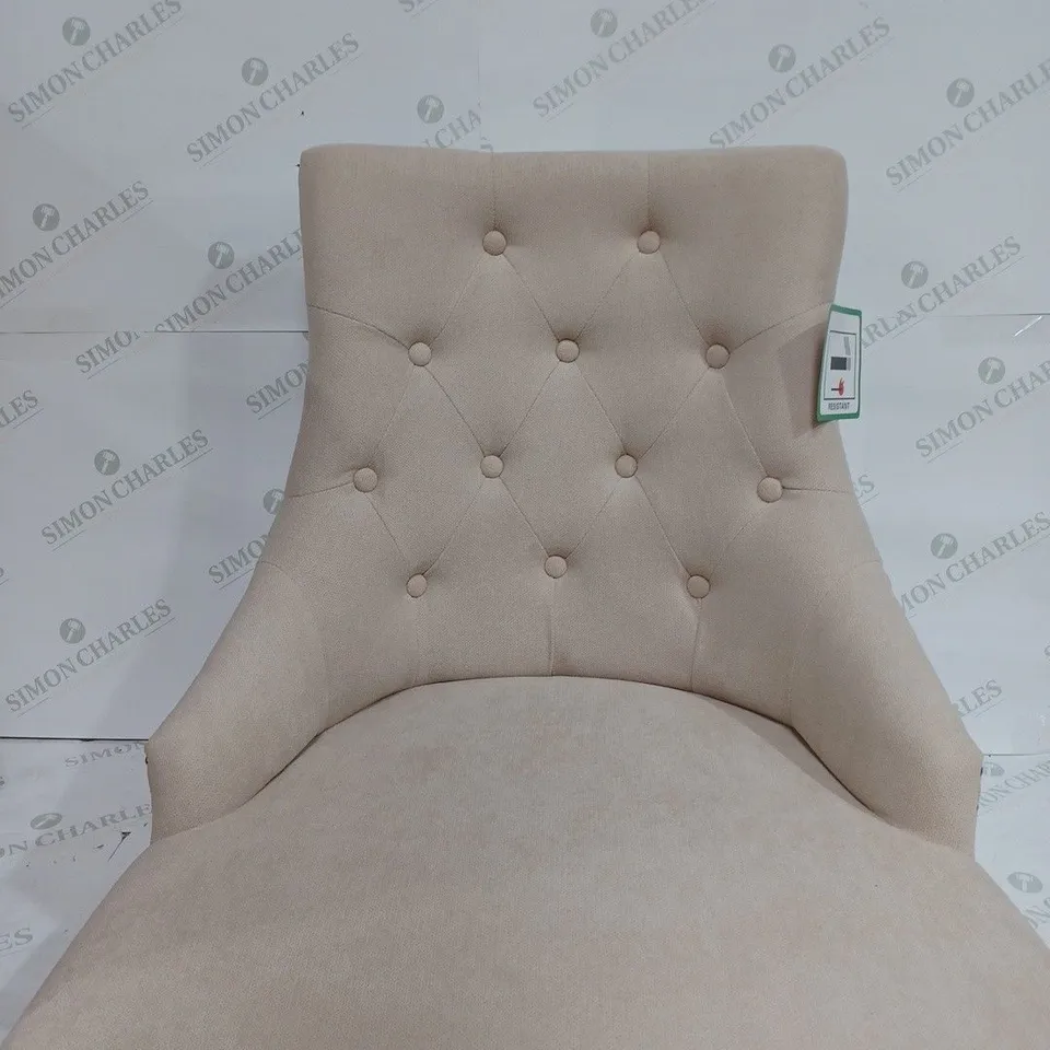 PAIR OF WARWICK DINING CHAIRS - NATURAL/OAK (1 BOX) RRP £299.99