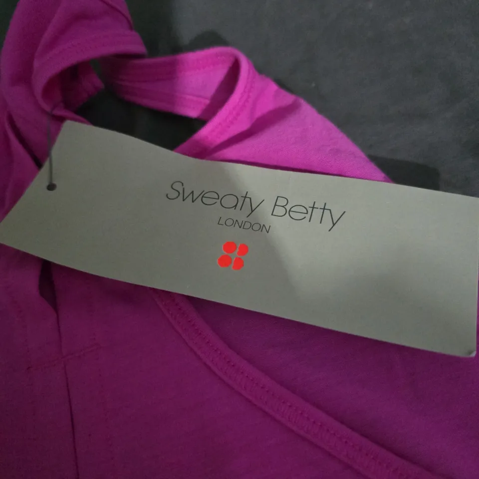 SWEATY BETTY LONDON WOMEN'S TOP – RASPBERRY PINK – UK SIZE S