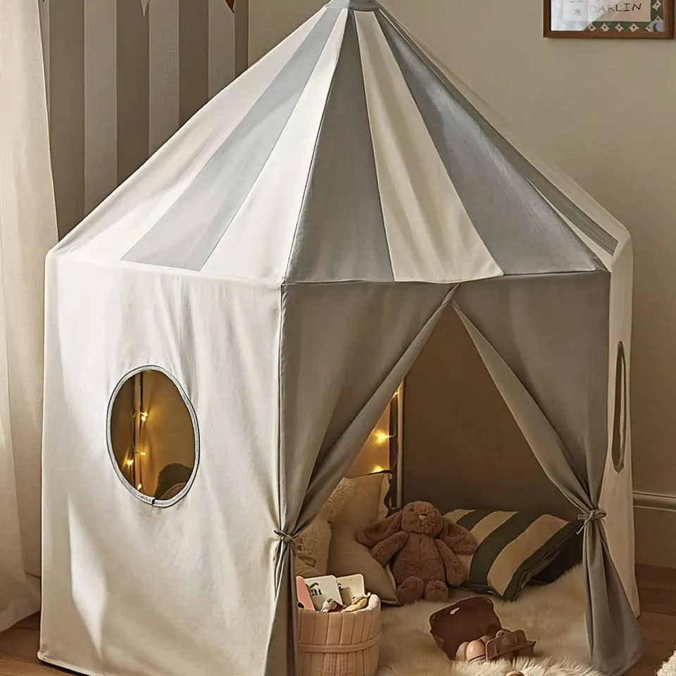 CUDDLECO PAVILION PLAY TENT SEA SALT