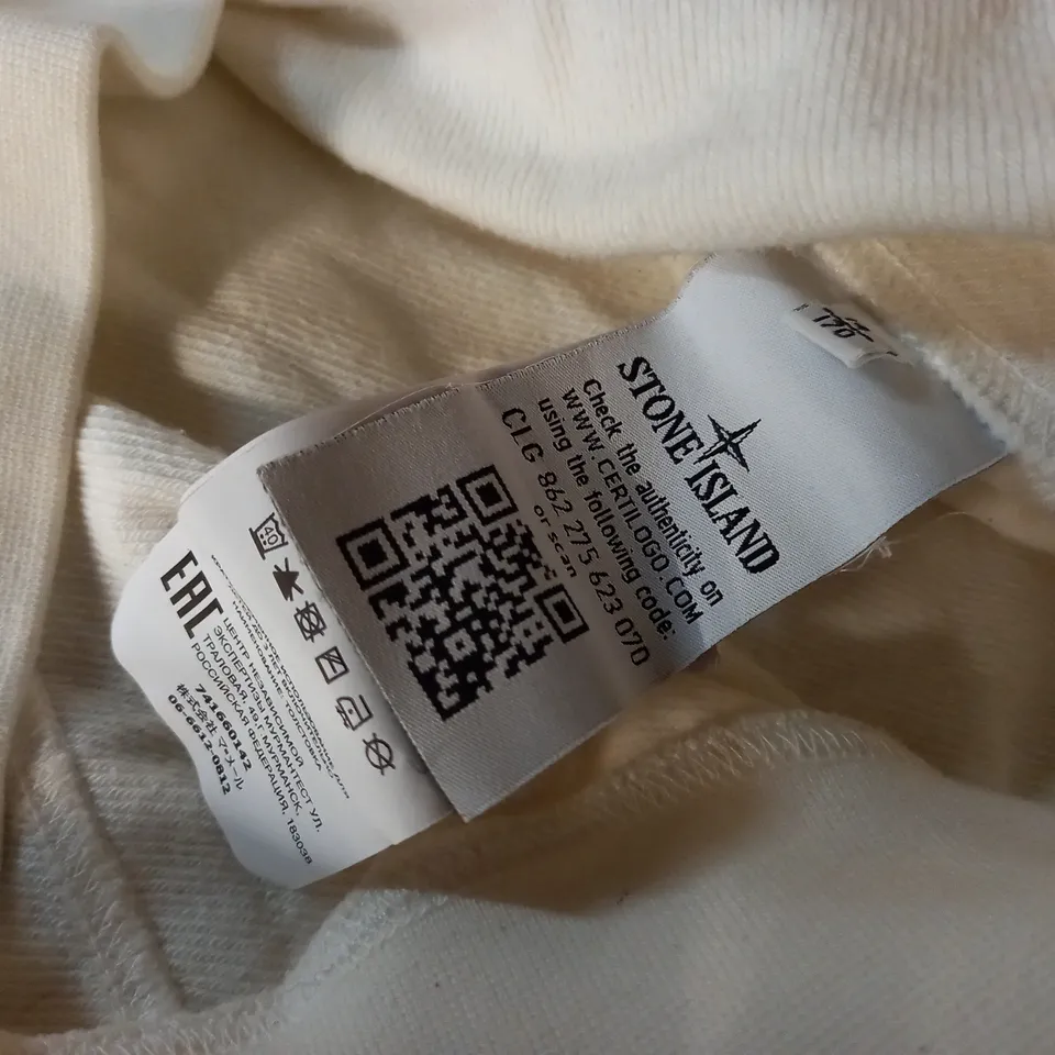 STONE ISLAND JUNIOUR WHITE JUMPER - 14/170