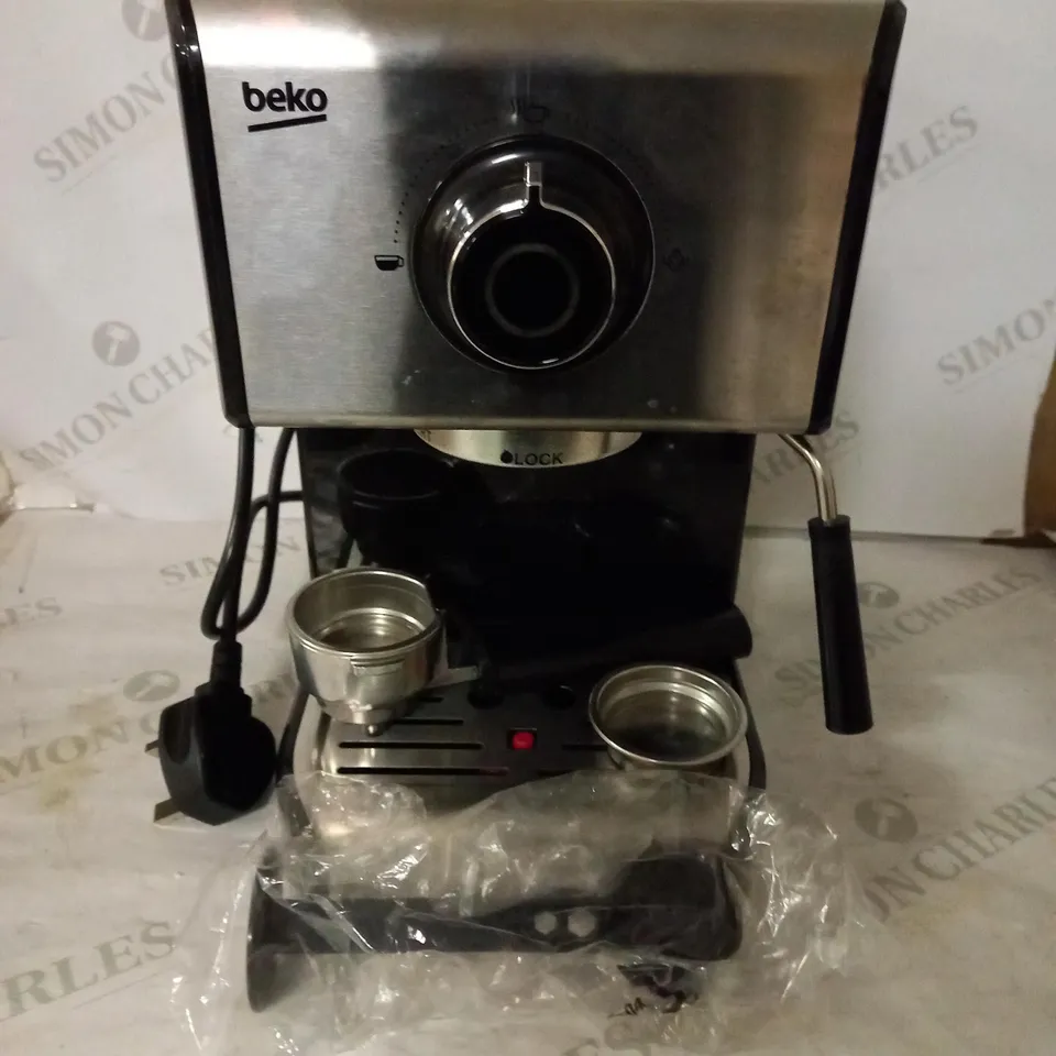 BEKO CEP5152B ESPRESSO PUMP COFFEE MACHINE, 15 BAR, 1200ML TANK, BLACK