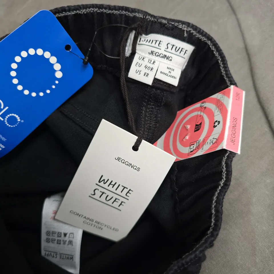 WHITE STUFF JANEY JEGGINGS IN BLACK - UK 12/R