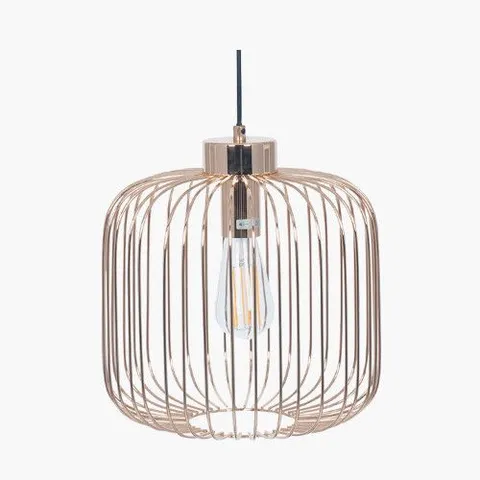 BOXED DANIA FRENCH GOLD METAL WIRE PENDANT