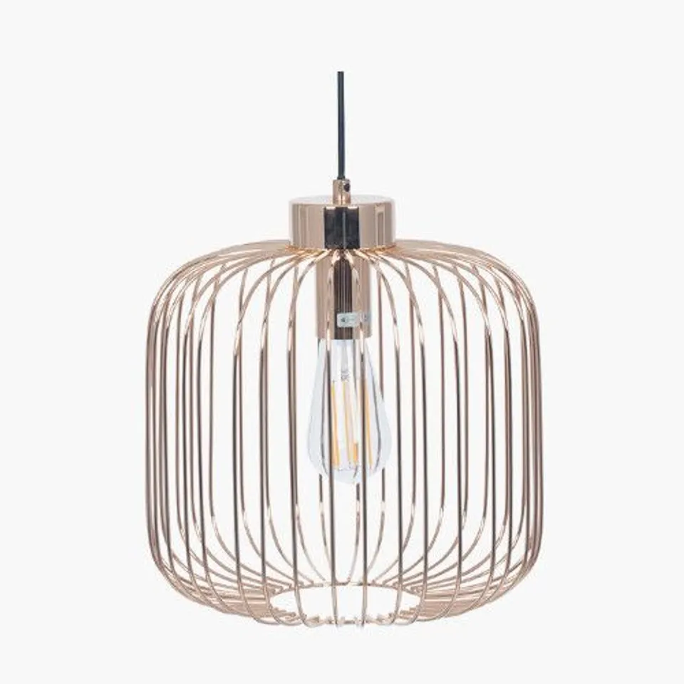 BOXED DANIA FRENCH GOLD METAL WIRE PENDANT