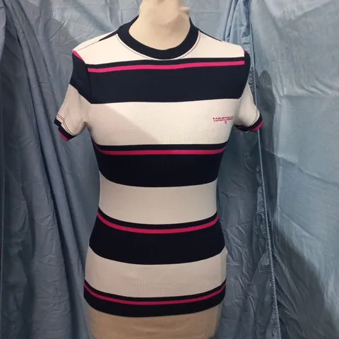 TOMMY JEANS STRIPED KNIT TOP – SIZE S