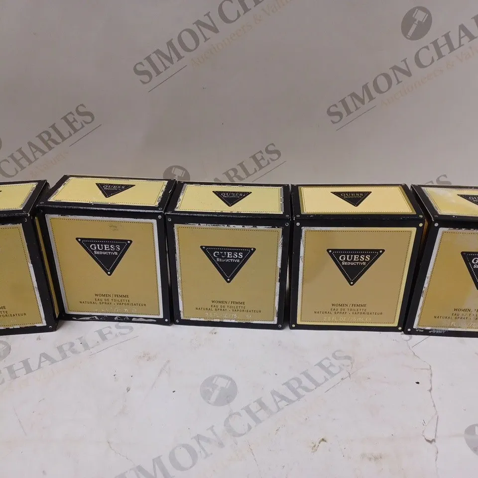 5 BOXED GUESS SEDUCTIVE FEMME EAU DE TOILETE (5 x 75ml)