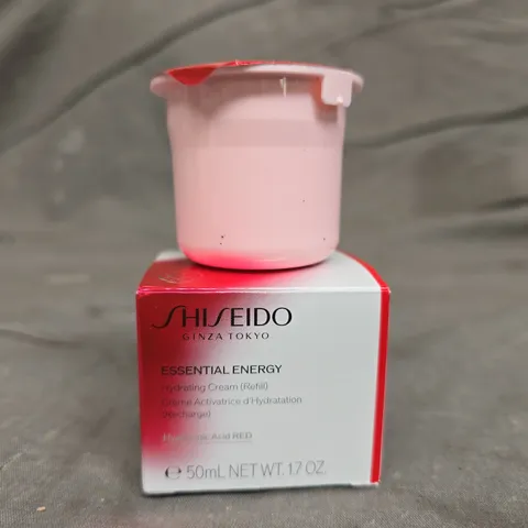 BOXED SHISEIDO ESSENTIAL ENERGY HYDRATING CREAM REFILL 50ML