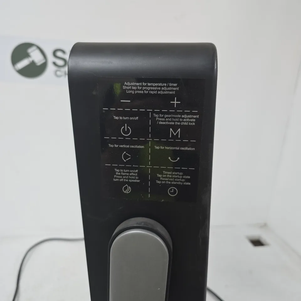 HOMESMART FLAME EFFECT CERAMIC HEATER WITH REMOTE, KW-CH09 – 2000W, 220V