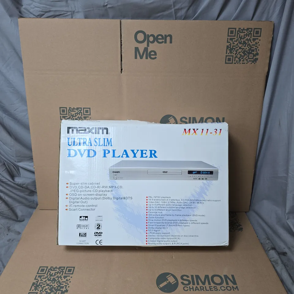 MAXIM ULTRA SLIM DVD PLAYER MX11-31