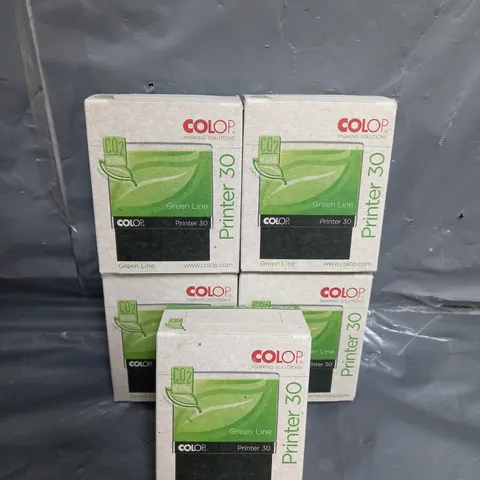 LOT OF 5 VCOLOP PRINTER 30 GREEN LINE