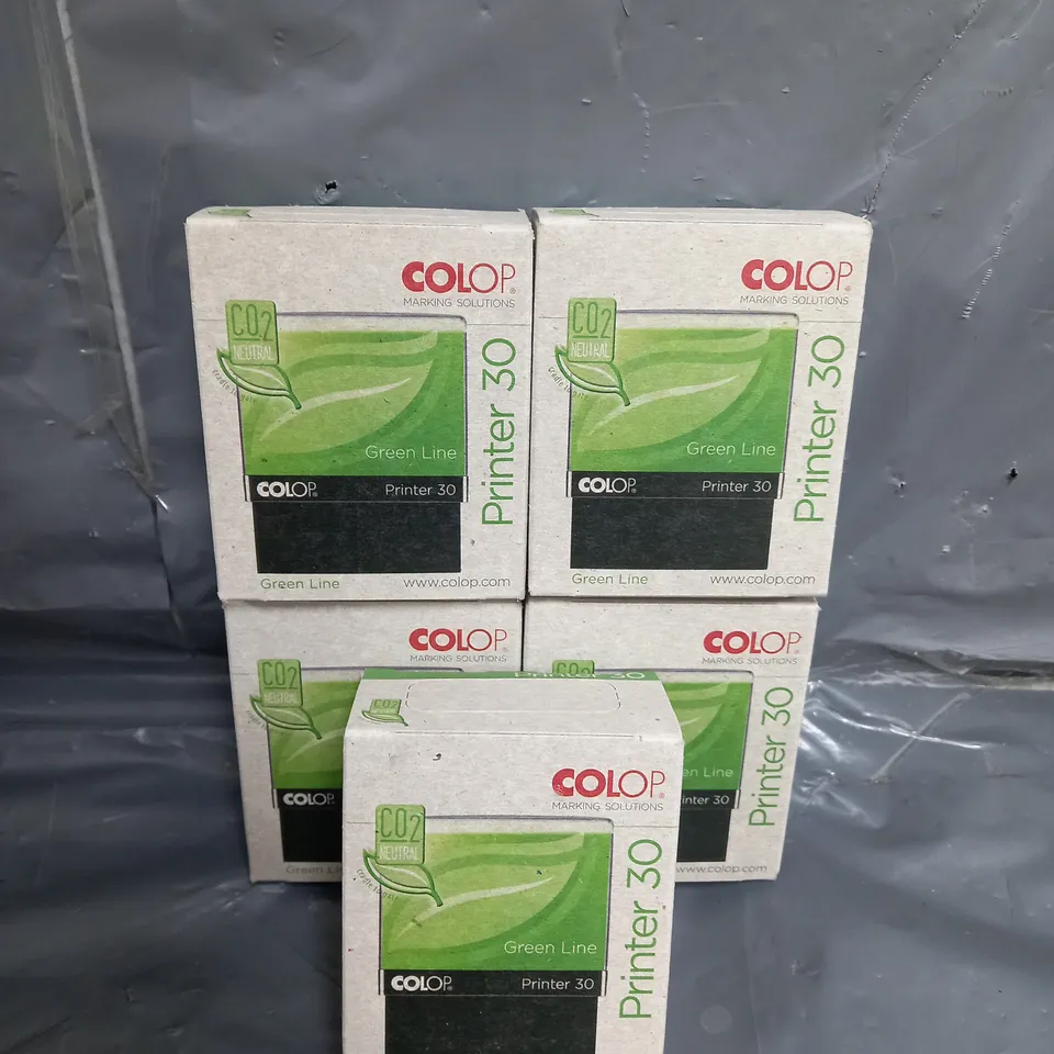 LOT OF 5 VCOLOP PRINTER 30 GREEN LINE