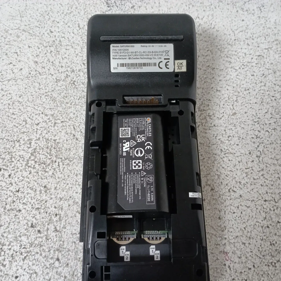 CASTLES SATURN1000 CARD PAYMENT TERMINAL (SATURN1000)