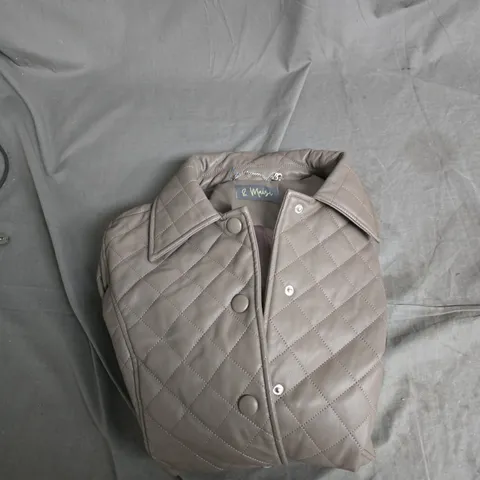 L MAISI QUILTED JACKET – WOMEN'S – TAUPE, UK 16 (US 12)