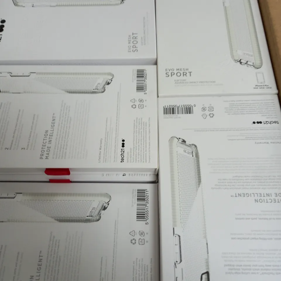BOXED OF APPROX 60 TECH 21 EVO MESH SPORT IPHONE 6 PLUS CASES 