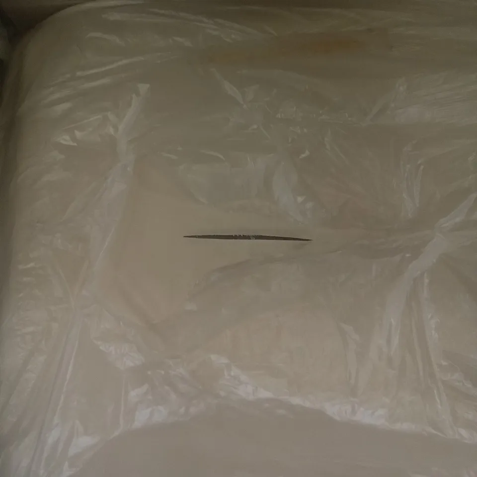 CREAM LEATHER OFFICE DESK CHAIR