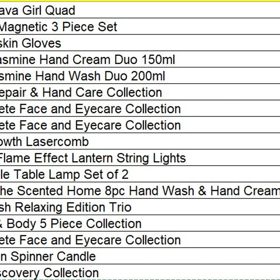 PALLET OF APPROXIMATELY 96 ASSORTED PRODUCTS TO INCLUDE;