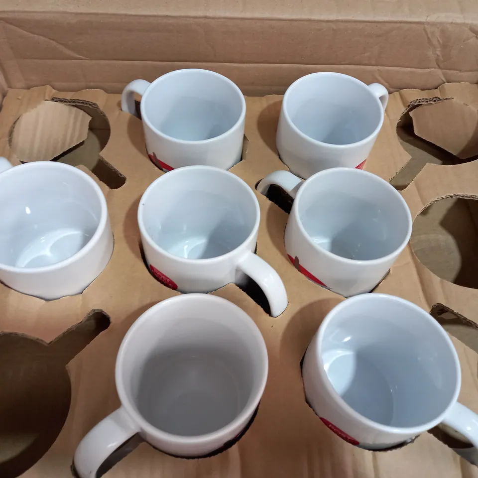 DESIGNER BOX OF APPROXIMATELY 20 POST OFFICE MUGS