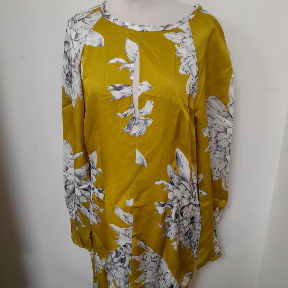 REISS FLORAL PRINTED DRESS SIZE 12