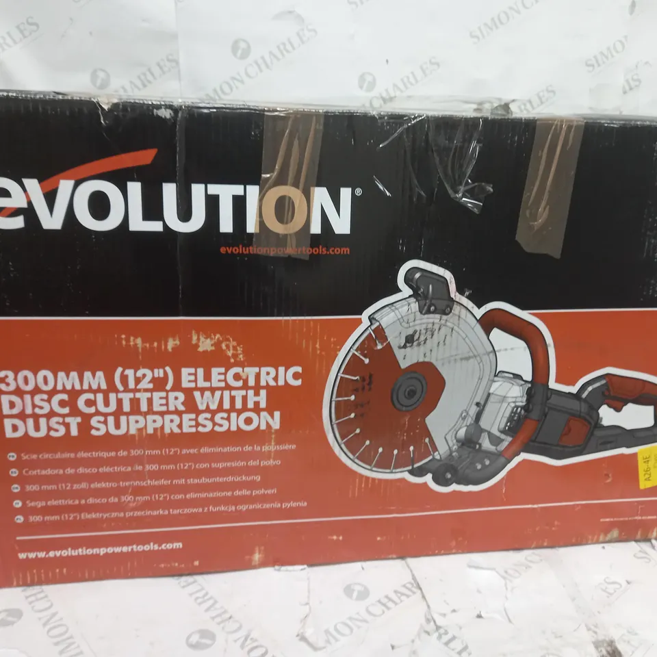 EVOLUTION R300DCT+ 300MM ELECTRIC DISC CUTTER WITH DUST SUPPRESSION