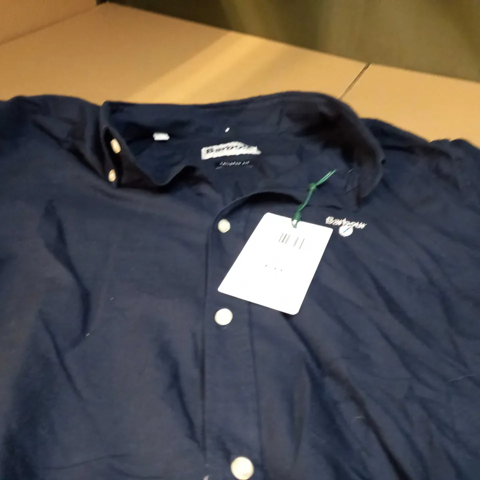BARBOUR NAVY MENS SHIRT - LARGE