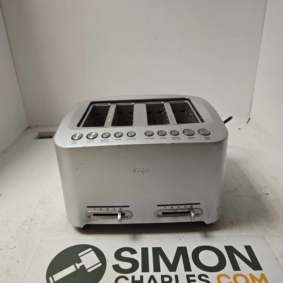 SAGE TOASTER BTA845UK – 4-SLICE, SILVER
