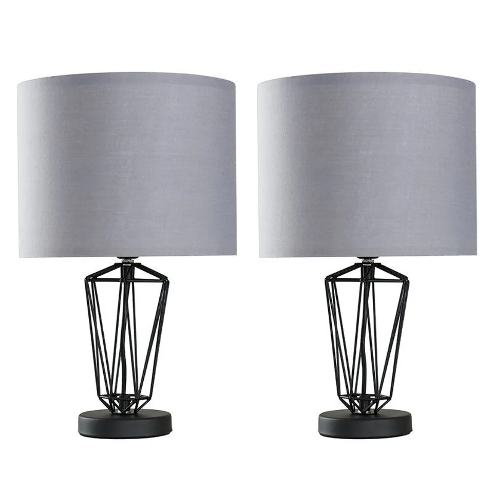 FOUCH 41CM TABLE LAMP SET SHADE