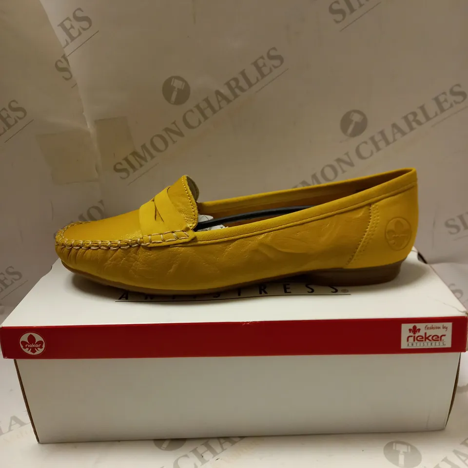RIEKER YELLOW LOAFERS - SIZE 6.5