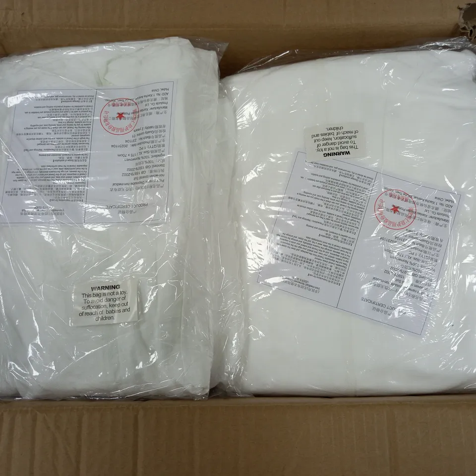 APPROXIMATELY 50 DOPETZ DISPOSABLE NONWOVEN OVERAL SUITS IN WHITE (XL)