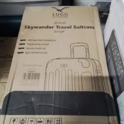 BOXED LUGG 20INCH SKYWANDER TRAVEL SUITCASE BEIGE