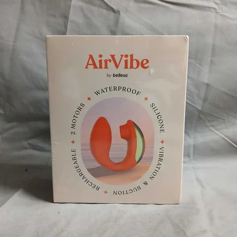 AIRVIBE BY BELLESA – WATERPROOF SILICONE VIBRATOR - (BOXED)
