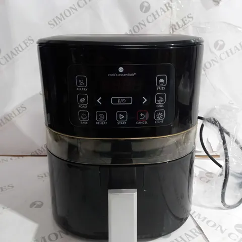 BOXED COOK'S ESSENTIALS 4L AIR FRYER IN BLACK
