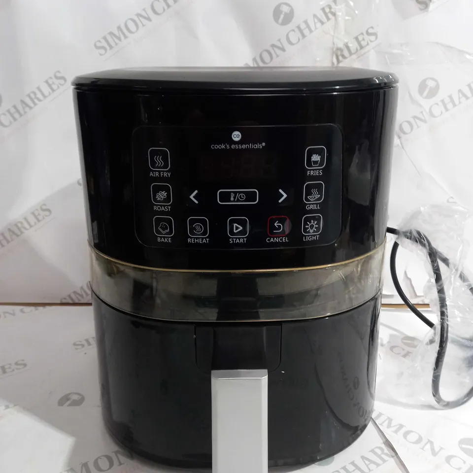 BOXED COOK'S ESSENTIALS 4L AIR FRYER IN BLACK