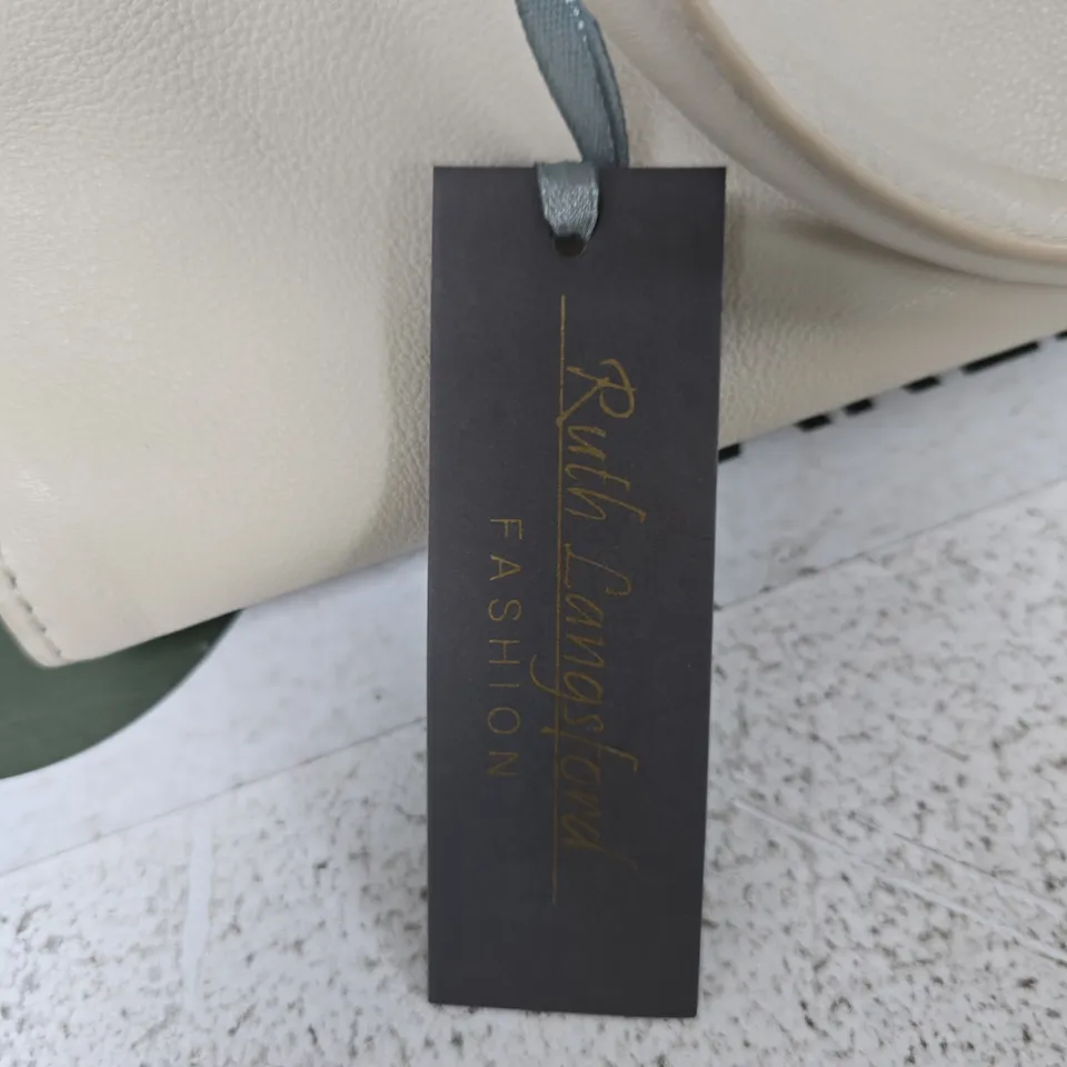 RUTH LANGSFORD CREAM HANDBAG