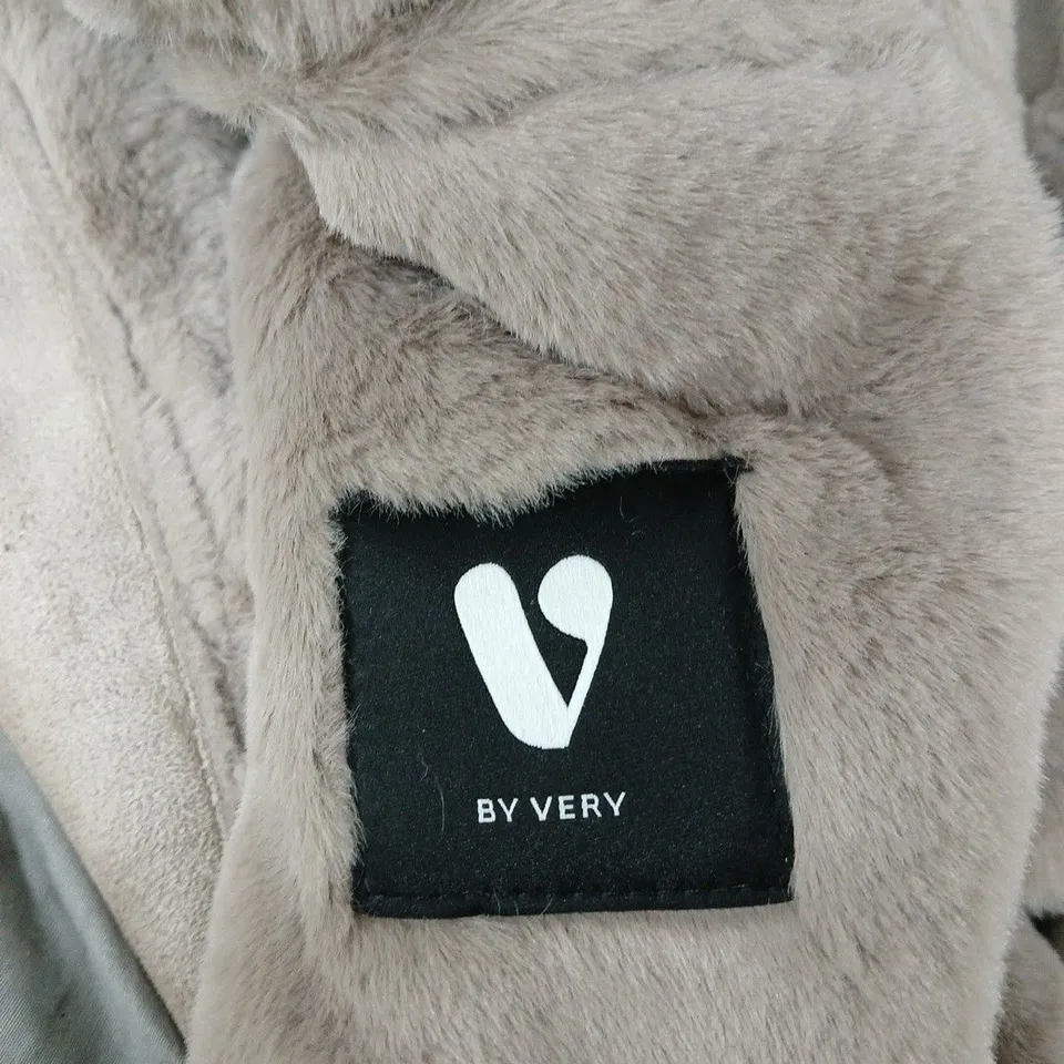 LUX SHEARLNG AVIATOR JACKET MINX UK SIZE 12 BY VERY