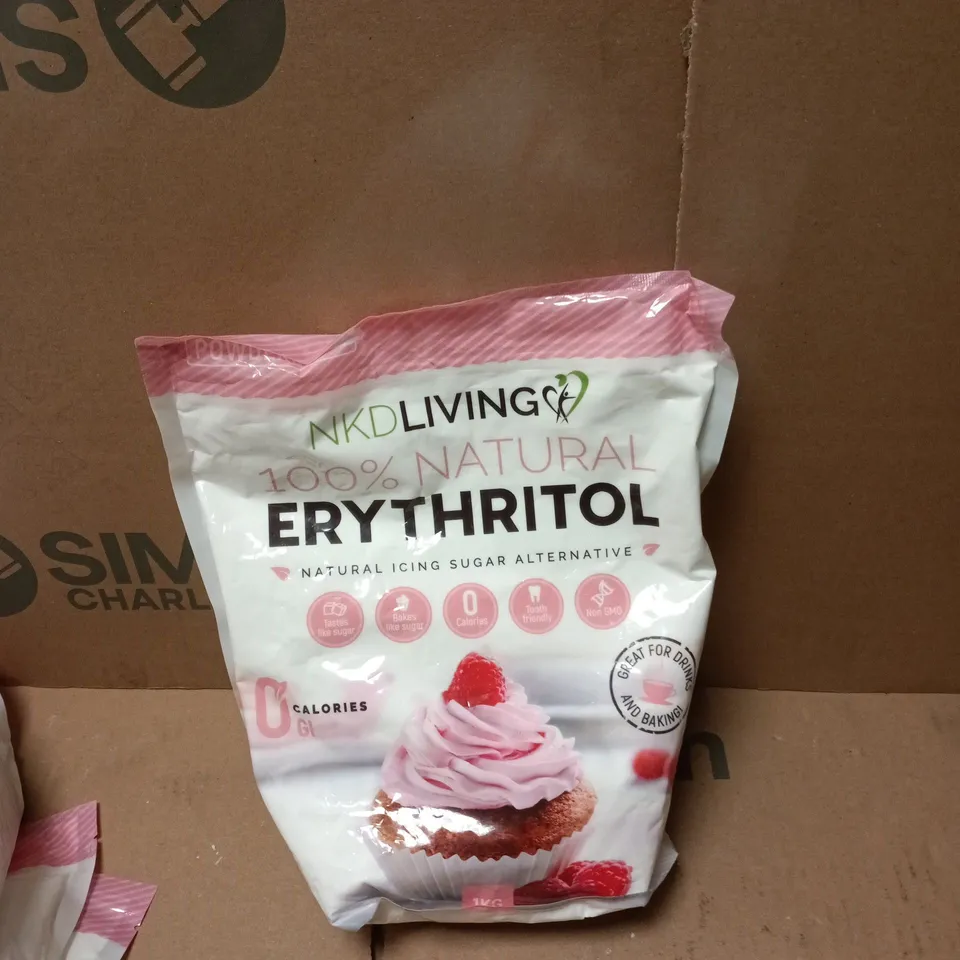 NKD LIVING 100% NATURAL ERYTHRITOL – 1KG BAG