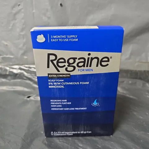 REGAINE FOR MEN EXTRA STRENGTH SCALP FOAM 5% W/W CUTANEOUS FOAM - 3 MONTHS SUPPLY
