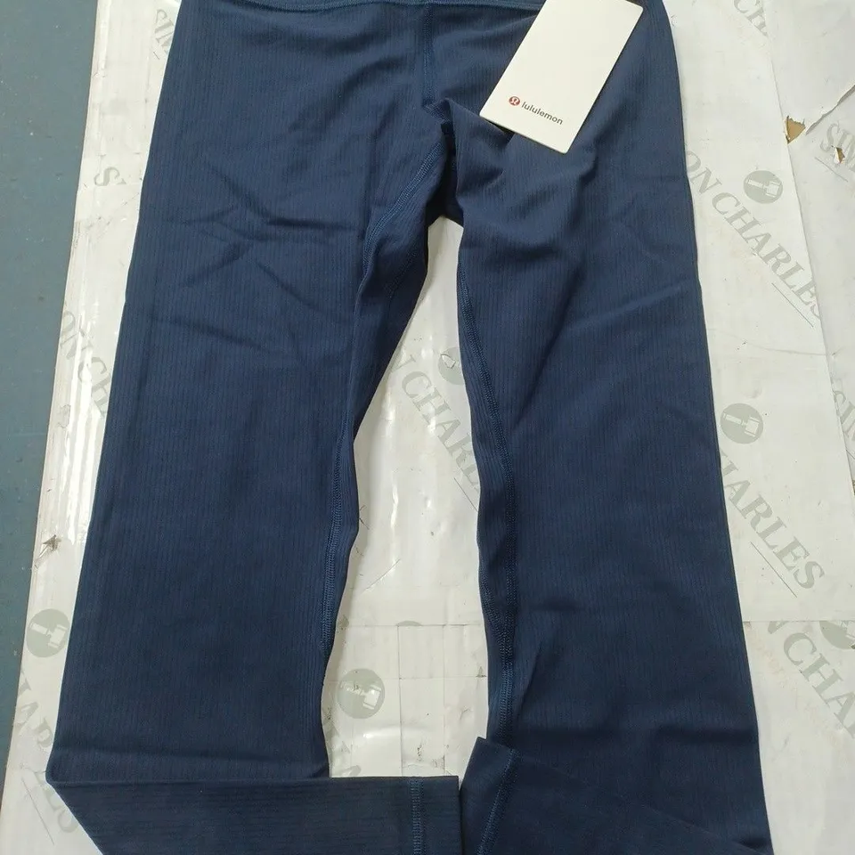 LULULEMON NAVY ALIGN RIBBED HR PANT 25 - SIZE 6
