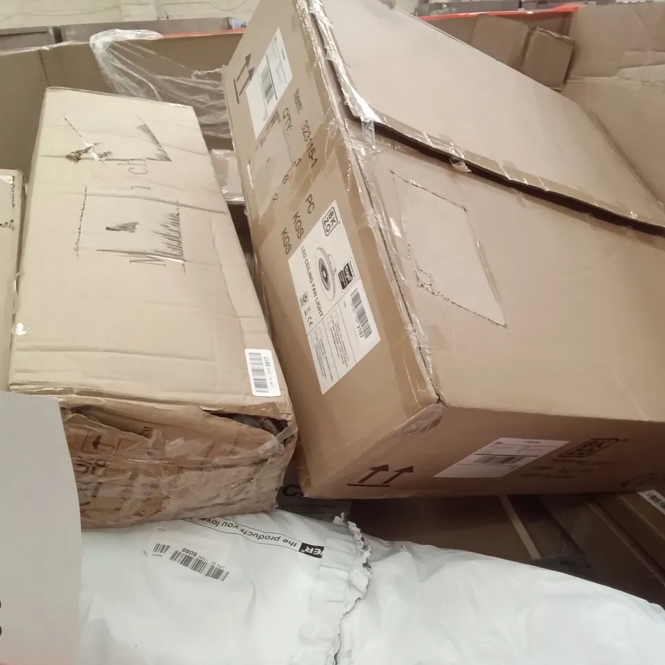 PALLET OF ASSORTED ITEMS INCLUDING CUSIMAX AIR FRYER OVEN, AUTOMATIC RICE STORAGE, ELECTRIC CLOTHES DRYER, TEFAL STIRFRY PAN, 3 TIER LAUNDRY HAMPER 