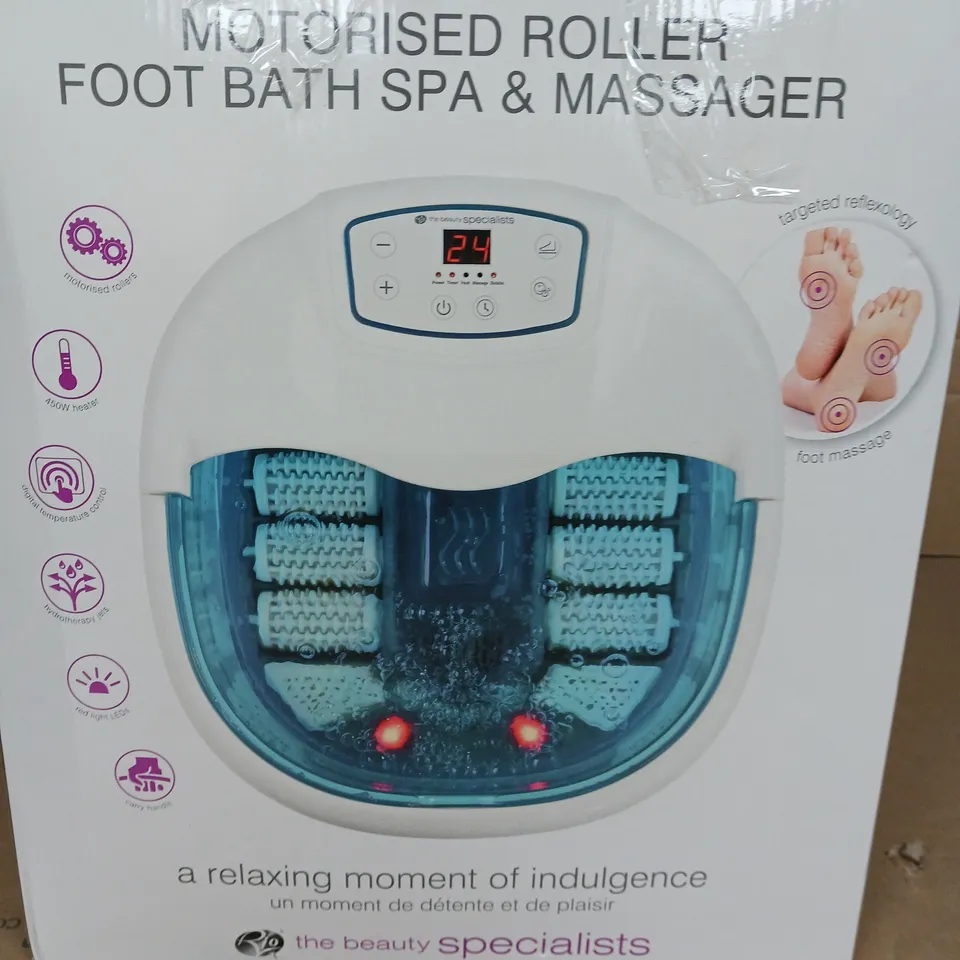 RIO MOTORISED ROLLER FOOT BATH SPA AND MASSAGER