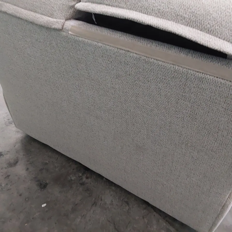 QUALITY BRITISH DESIGNER G PLAN NEWMARKET TWO SEATER SOFA SPECKLE FAWN FABRIC 