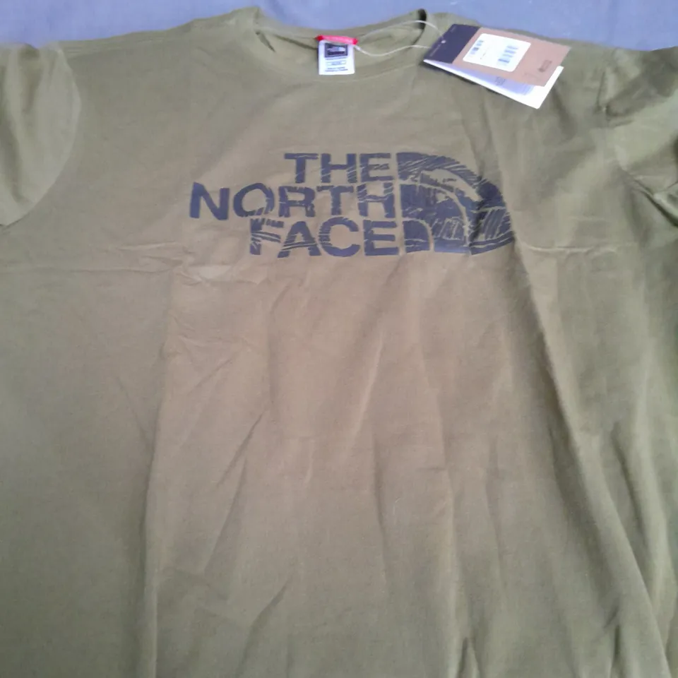 THE NORTH FACE KHAKI T-SHIRT - XL