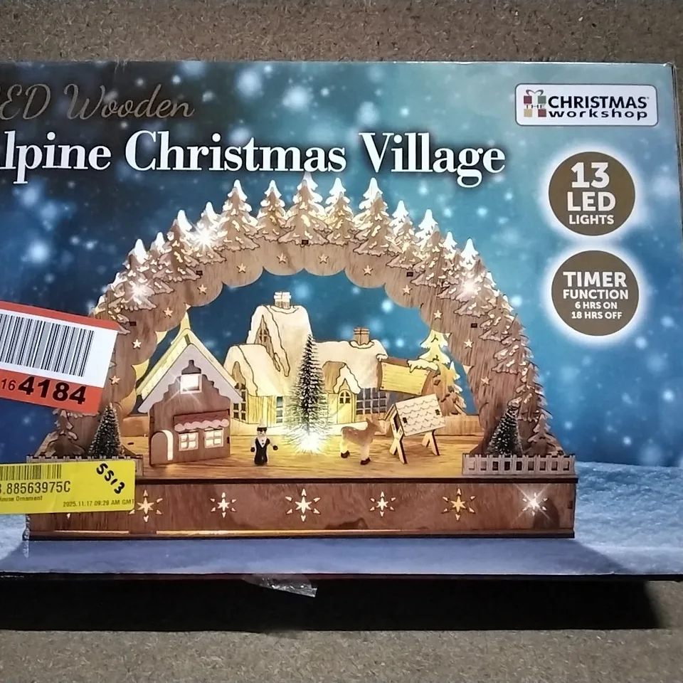 BOXED ALPINE CHRISTMAS VILLAGE (1 BOX)