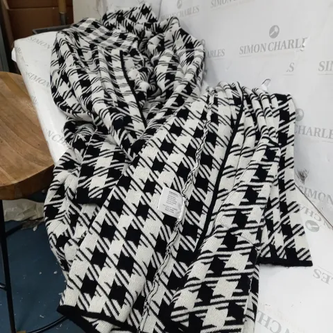 CENTIGRADE black and white cotton zip jacket m